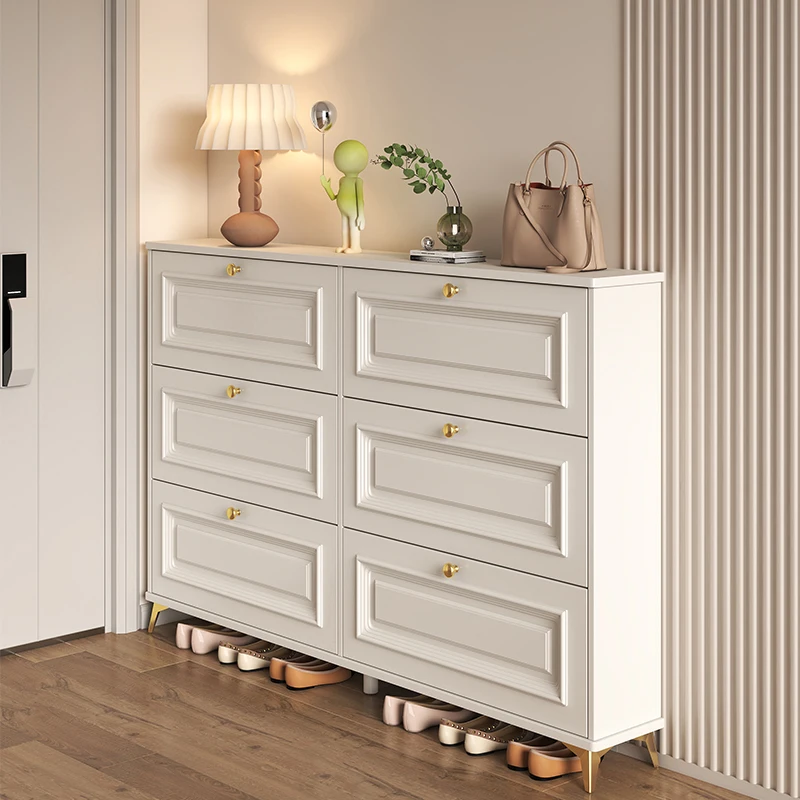 رف أحذية منظف للأدراج، منظم تطهير خشبي ضيق، رف أحذية، خزانة تخزين، أثاث مدخل Archivadores