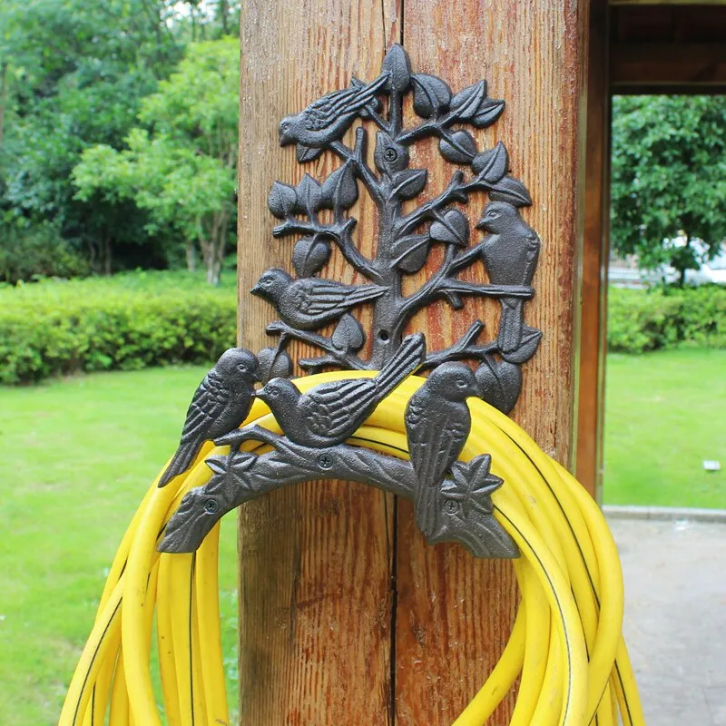 Classic European retro cast iron wrought iron bird garden water pipe frame gardening frame garden home wall decoration