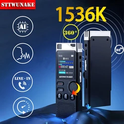 STTWUNAKE Dual-core AI Noise Reduction Digital Voice Activated Recorder,Audio Recording Device With Playback Sound Recorders