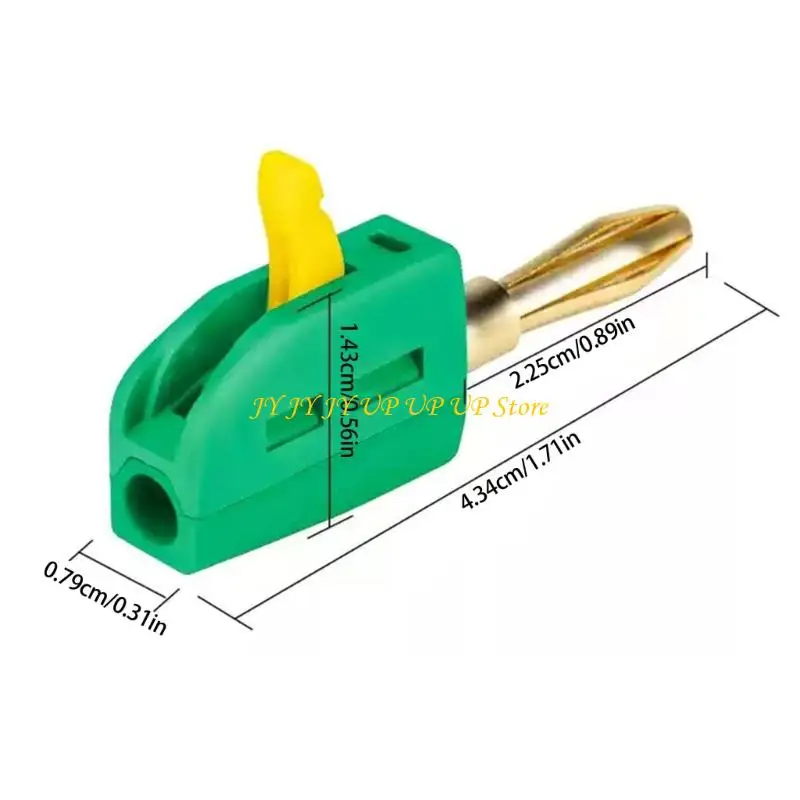 B2RF 10pcs متينة 4 مم لوحة الذهب الموصلات الموزات 32A الاتصال الحالي اتصال سريع لأداة الاختبار الكهربائي