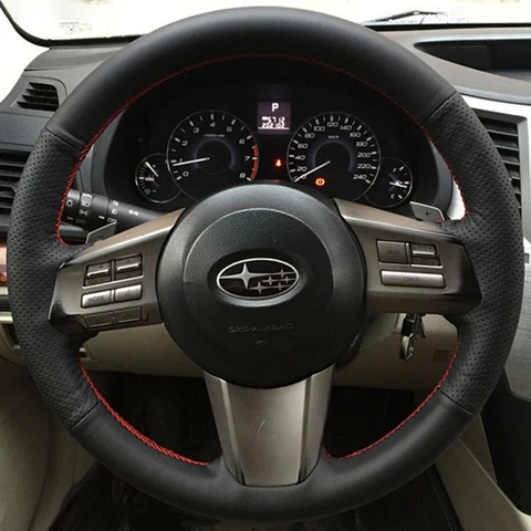 Оплетка на руль автомобиля 100%, подходит для Subaru Outback 2010 2011 2012 Legacy 2009-2012, аксессуары для интерьера автомобиля