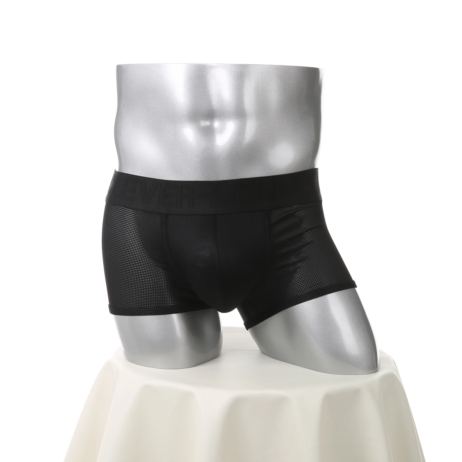 Netz-Boxershorts Sexy Bulge Penis Pouch Herren Unterwäsche Boxershorts Unterhosen Slips Cueca Hombre Boxershorts – Detail 11
