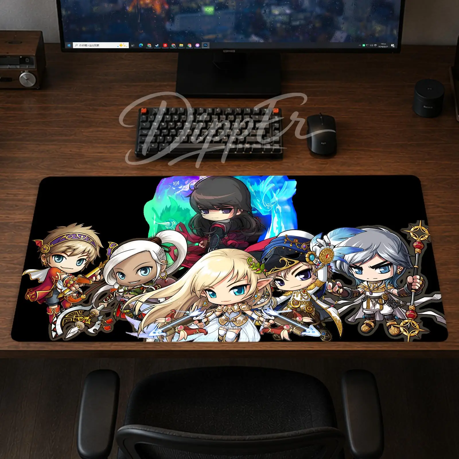 A-Maplestory Mouse Pad Office Large Desk Mat Gaming Mousepad Rubber Bottom Non-Slip Cushion 900X400