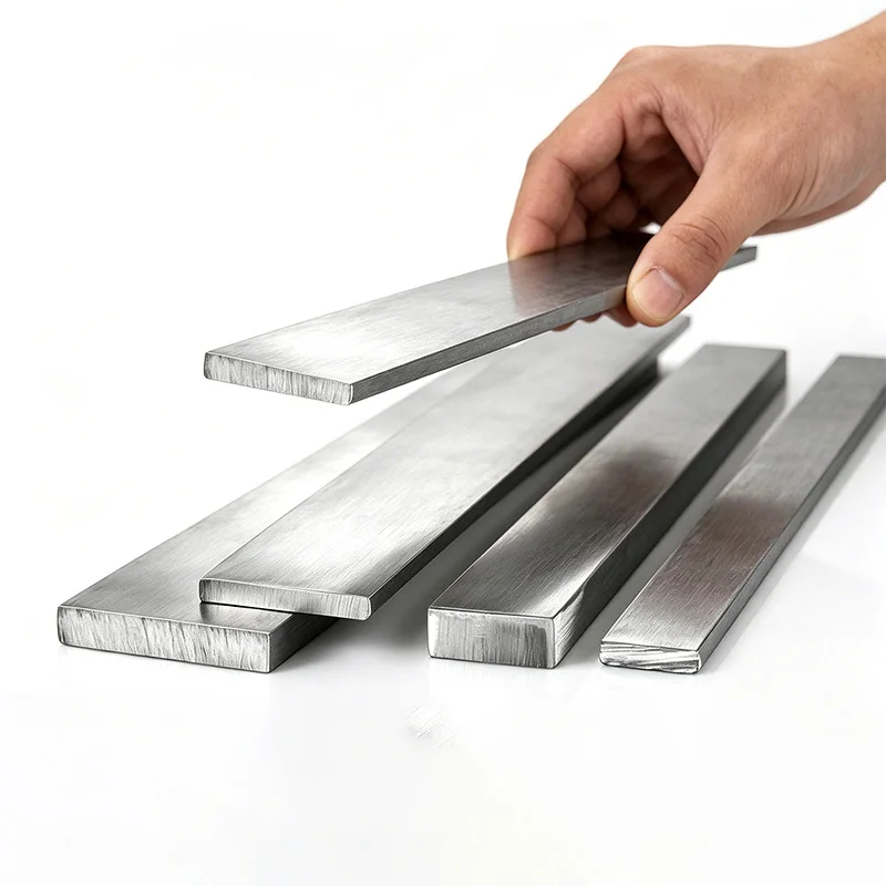 1pcs 304 Stainless Steel Solid Square Bar Flat Various Sizes Thick 3/4/5/6/8mm Length 100/200/300mm Cold-rolled Flat Steel