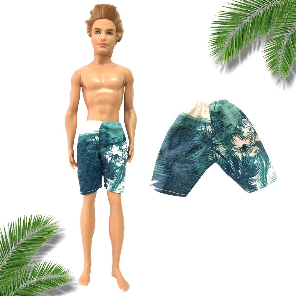 

1 Pcs 12 Inch Boy Doll Pants Blue Swimwear Shorts Summer Beach Clothes 1/6 Men's Doll Outfit Prince Doll Accessories