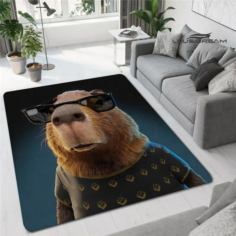 

UBN33The capybara club anime rug kawaii room decor rugs for bedroom rugs living room outdoor rug Non -slip carpet birthday g9Hb^