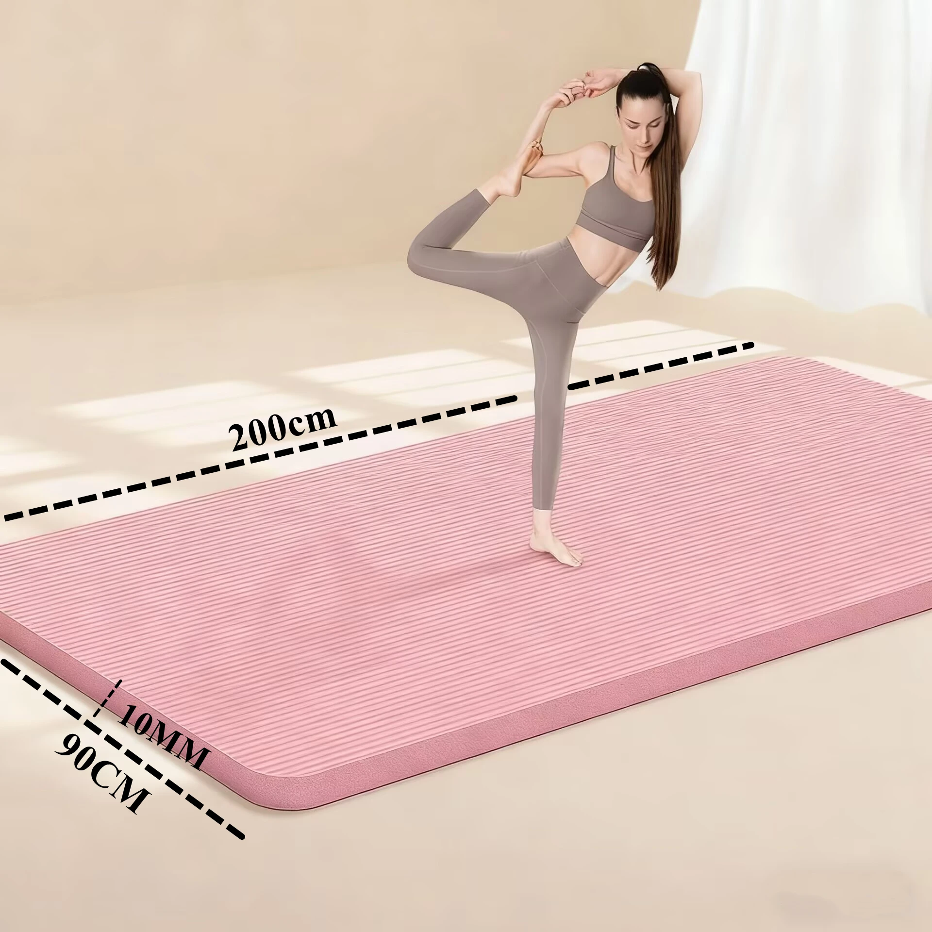 

2000x900/800x10MM NBR Non-Slip Yoga Mats for Extra Large Yoga Mat Fitness Pilates Home Training High Quality Extra Sport Thick