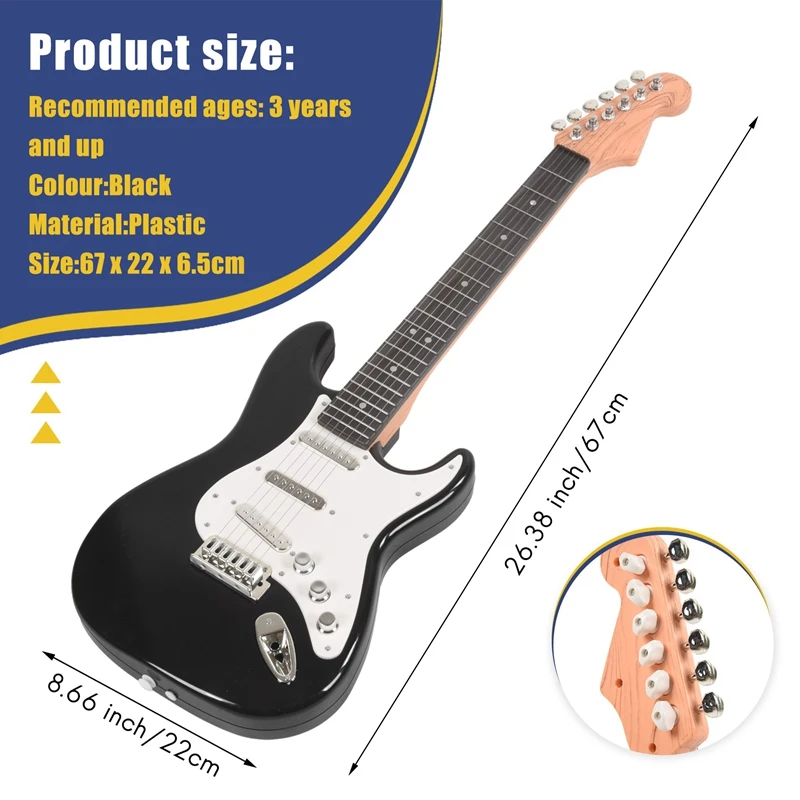 6 Strings Music Electric Guitar Kids Musical Instruments Educational Toys For Children