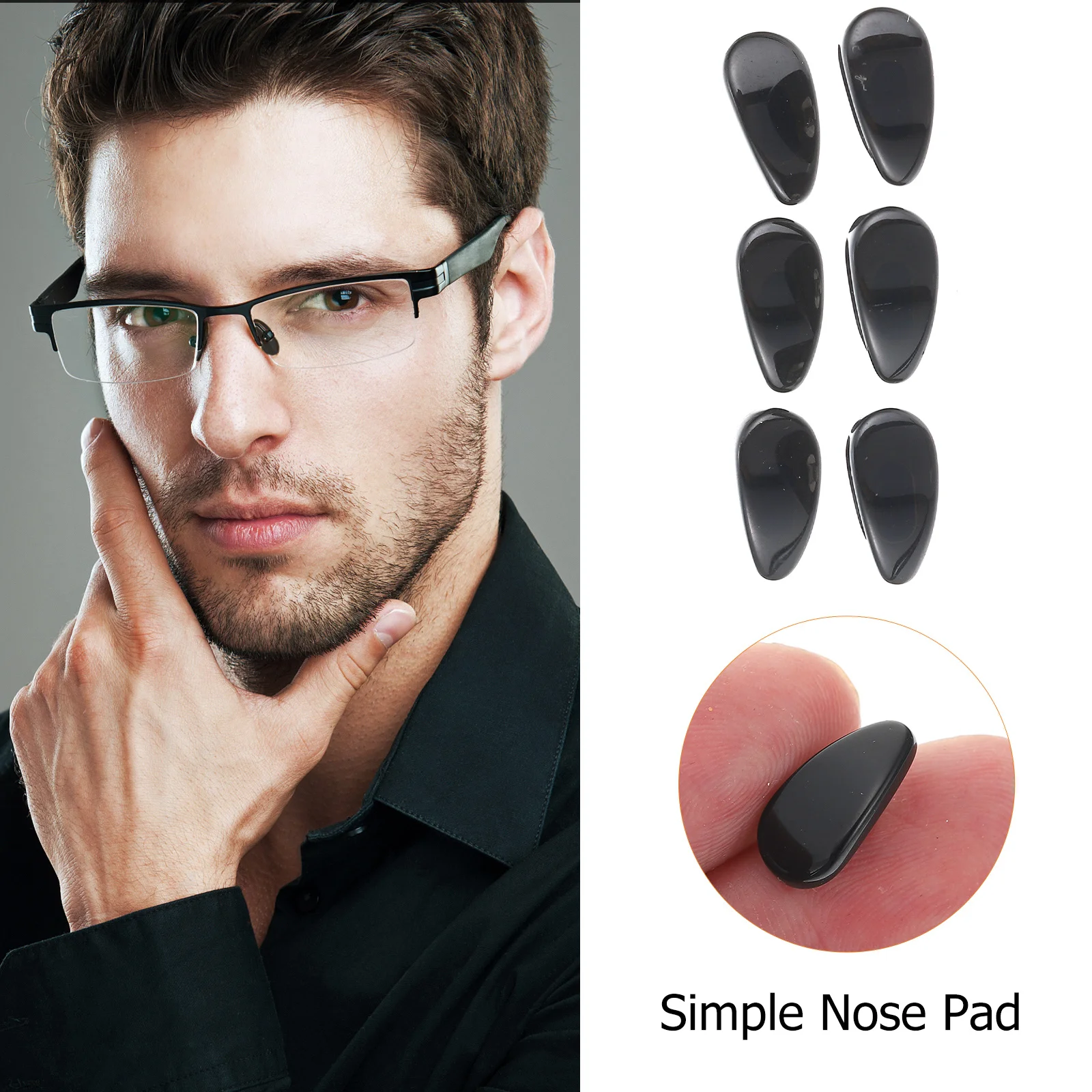 

Anti-slip Nose Pad Pads Glasses Cushion Non Sunglass Eyeglasses Replacement Parts