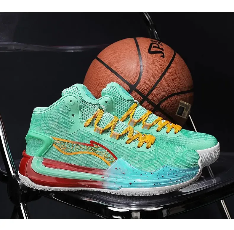 

Autumn and winter high-top men's and women's basketball shoes lace-up mesh wear-resistant non-slip training shoes sneakers