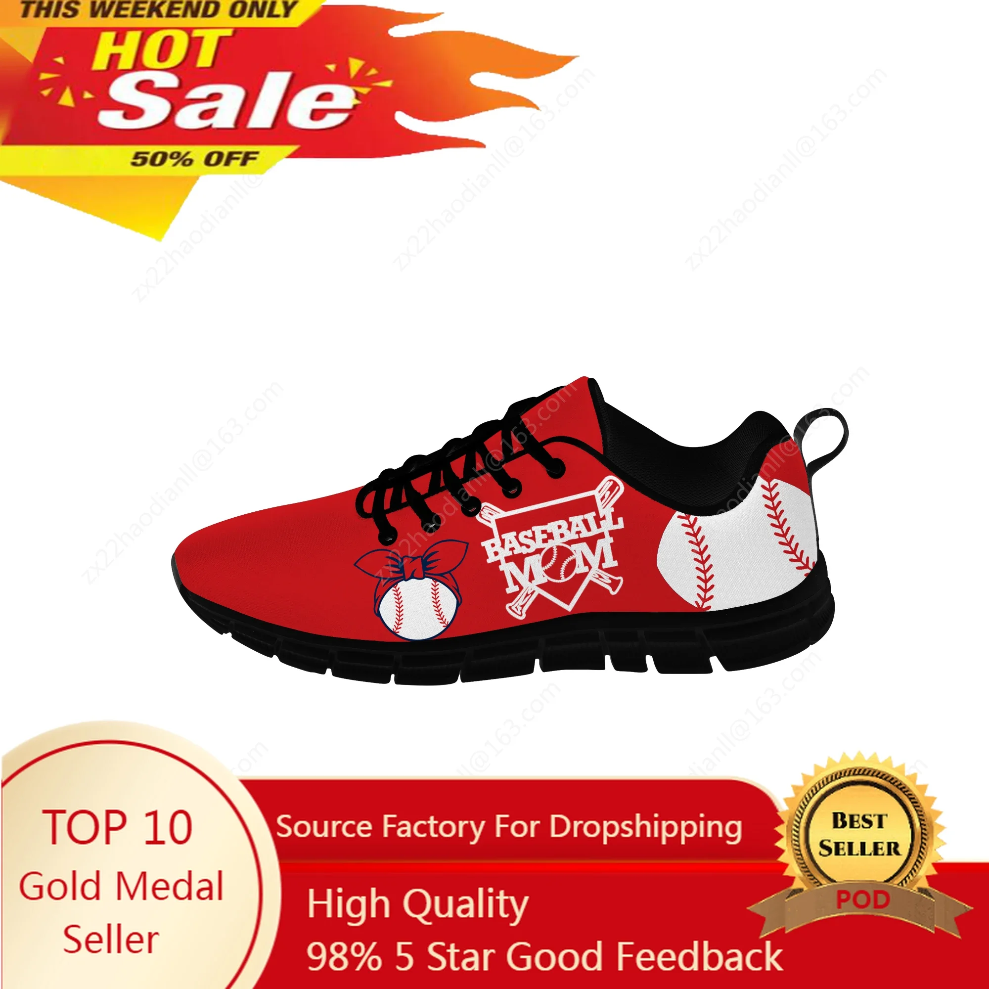 

BASEBALL MOM Sports Shoes Mens Women Teenager Sneakers High Quality Printed Fashion Causal Tailor-made Fashion Couple Shoes