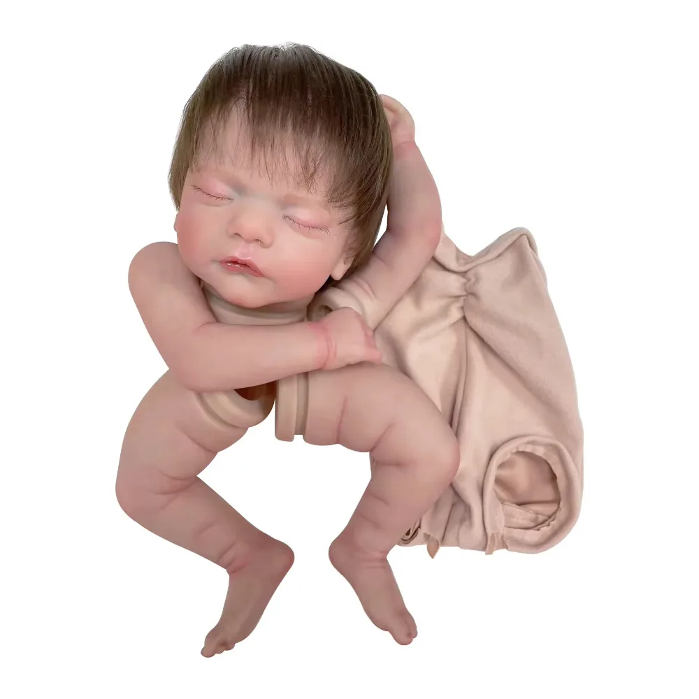 18inch Already Painted Kits Reborn Doll Parts Sam Soft Vinyl 3D Painted Skin with Visible Veins Diy Doll Kit Muñeca Kit Reborn