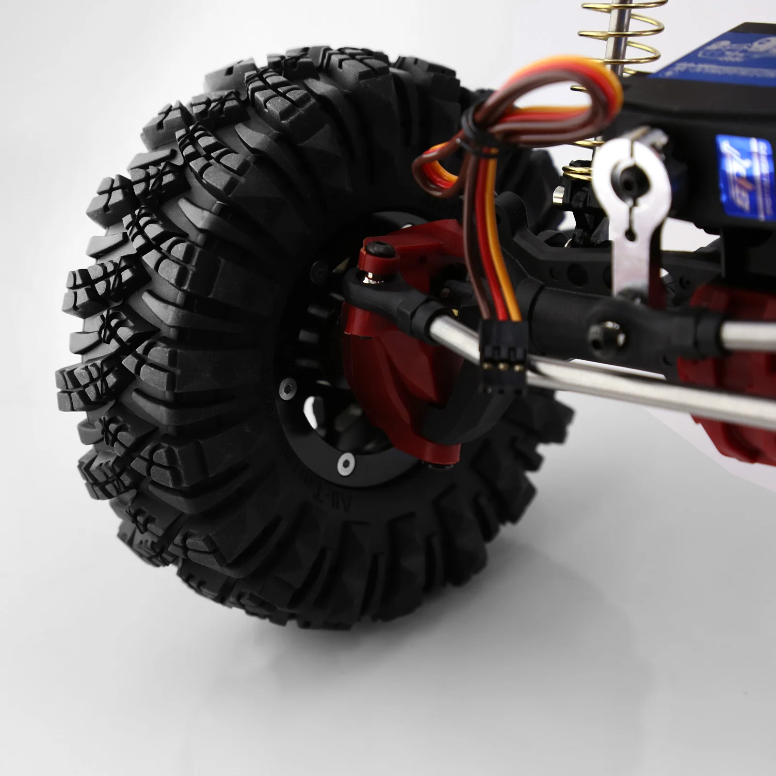 RC 1.9 ''Pneumatici cingolati Pneumatici di fango di gomma OD 110mm Pneumatico per Axial SCX10 90046 Redcat Gen8 RC4WD D90 TF2 MST 1/10 RC Crawler