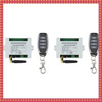 B74A DC 12V 24V 36V 10A 433Mhz 4 Channel Wireless Relay RF Remote Control Switch Receiver+4CH Transmitter,2 Receiver 2 Remote