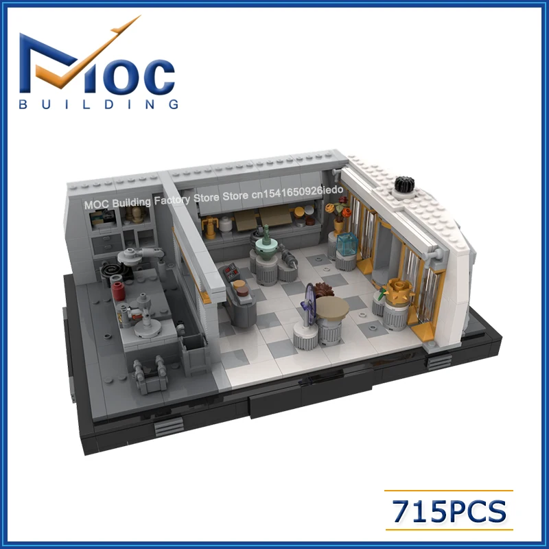 

﻿ Конструктор MOC: Модель-галерея сцен из космической серии фильмов, DIY-набор для сборки, коллекционная модель для демонстрации, креативный подарок на Рождество