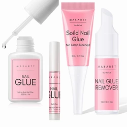 Makartt-pegamento de Gel para uñas, Gel acrílico suave, puntas de uñas postizas, pegamento súper fuerte, fácil de controlar, No necesita lámpara