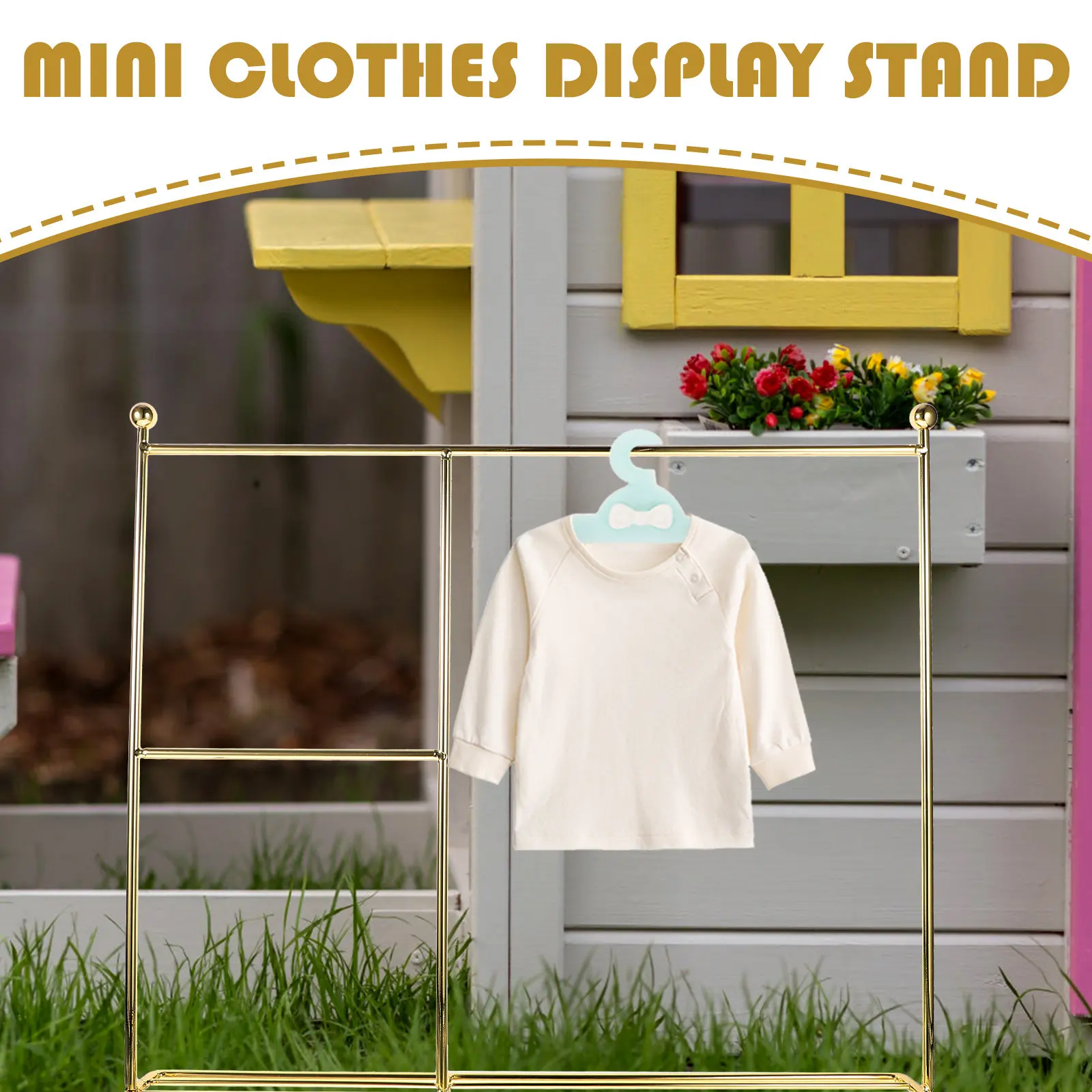 

Mini and Pets Clothes Holder Display Stand Compact Size Sturdy Design Practical Use for Different Needs Long Lasting
