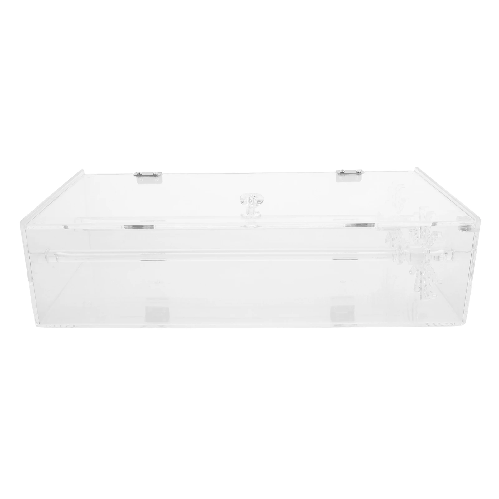 

Necklace Storage Box Bracelet Holder Clear Rotating Jewelry Organizer for Long Necklaces Pendants Bracelets Plastic Material