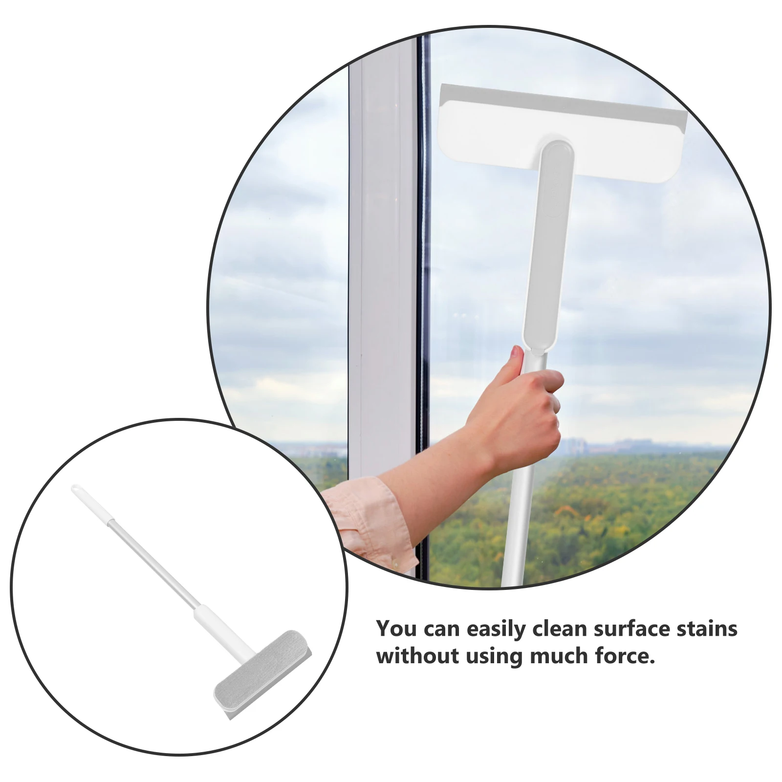 

Multifunctional Window Squeegee Tightly Fitted Smooth Scratch-Free For Shower Door Car Windshield Glass Mirror Home