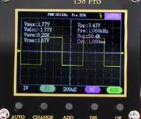 FNIRSIs 138Pro Handheld Digital Oscilloscope 2.5MSa/s 200KHz Analog Bandwidth Supports Automatic 80Khz PWMs