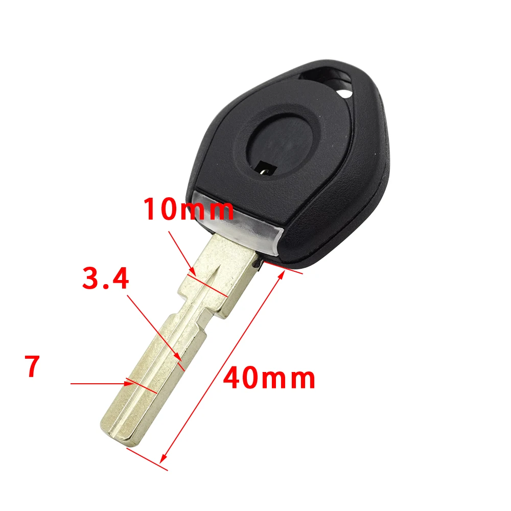 Cocolockey Car Key Transponder Key Shell Fob Case Fit For BMW 3 5 7 Z3 Chip Keys Blank With Board HU58 Uncut Blade 2pcs/lot
