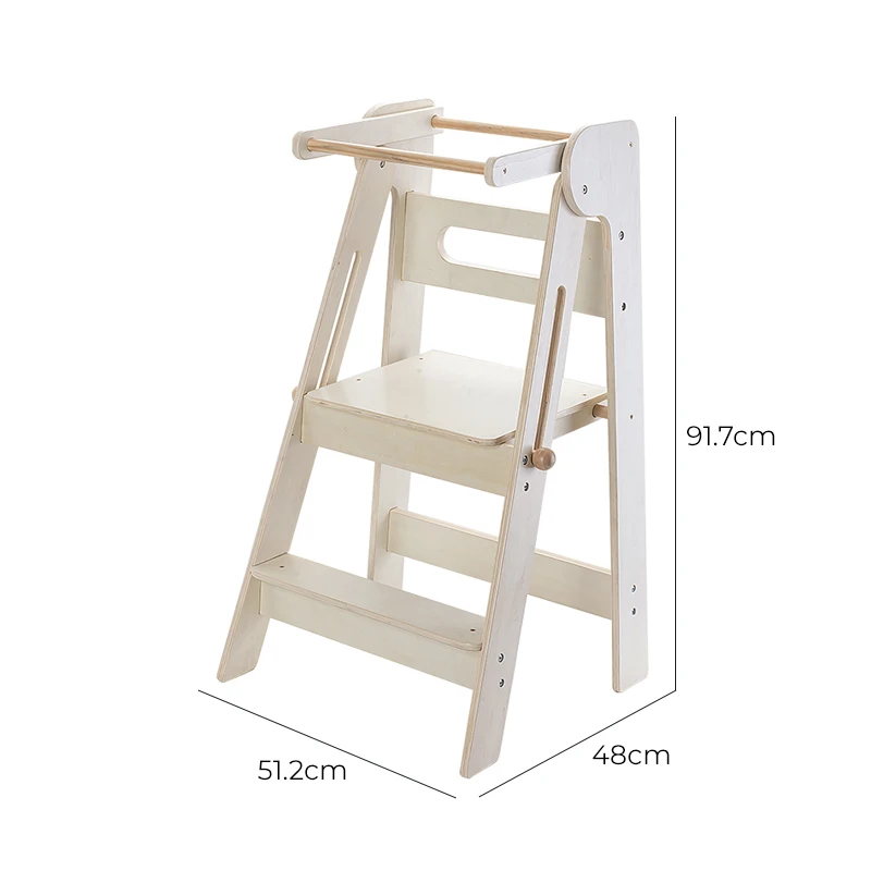 kids Furniture Montessori toddler standing ladder stool, children's kitchen helper stool, kids foldable learning tower