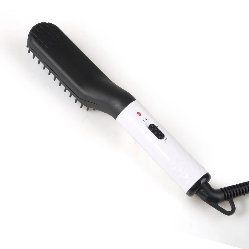 Portable Hair Straightening Brush Electric Hair Comb Beard styling Heating Hair Straightener Brush