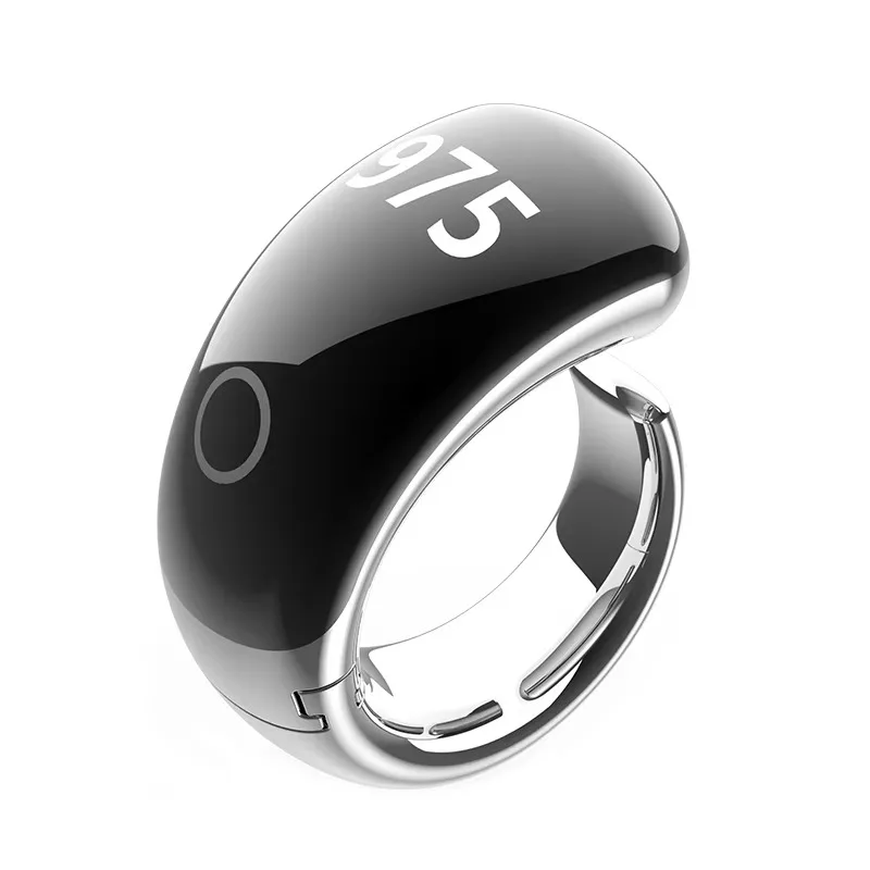 Smart ring with Bluetooth counter and morning alarm clock, multi-function wearable fitness for step counting