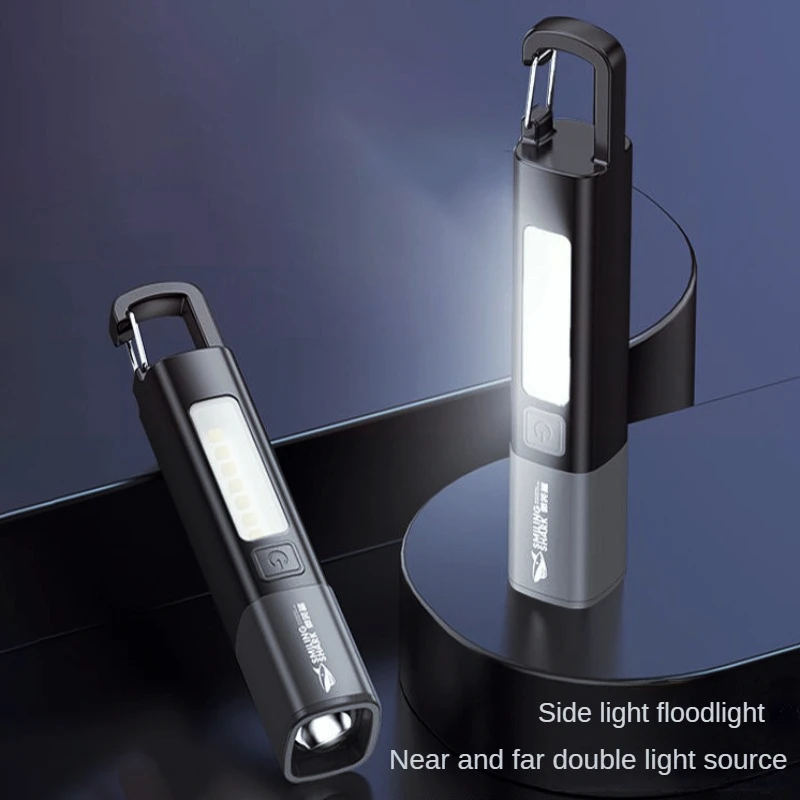 Outdoor Strong Lights Flashlight Camping Emergency Portable High Brightness Multifunctional Rechargeable Lighting Lamp