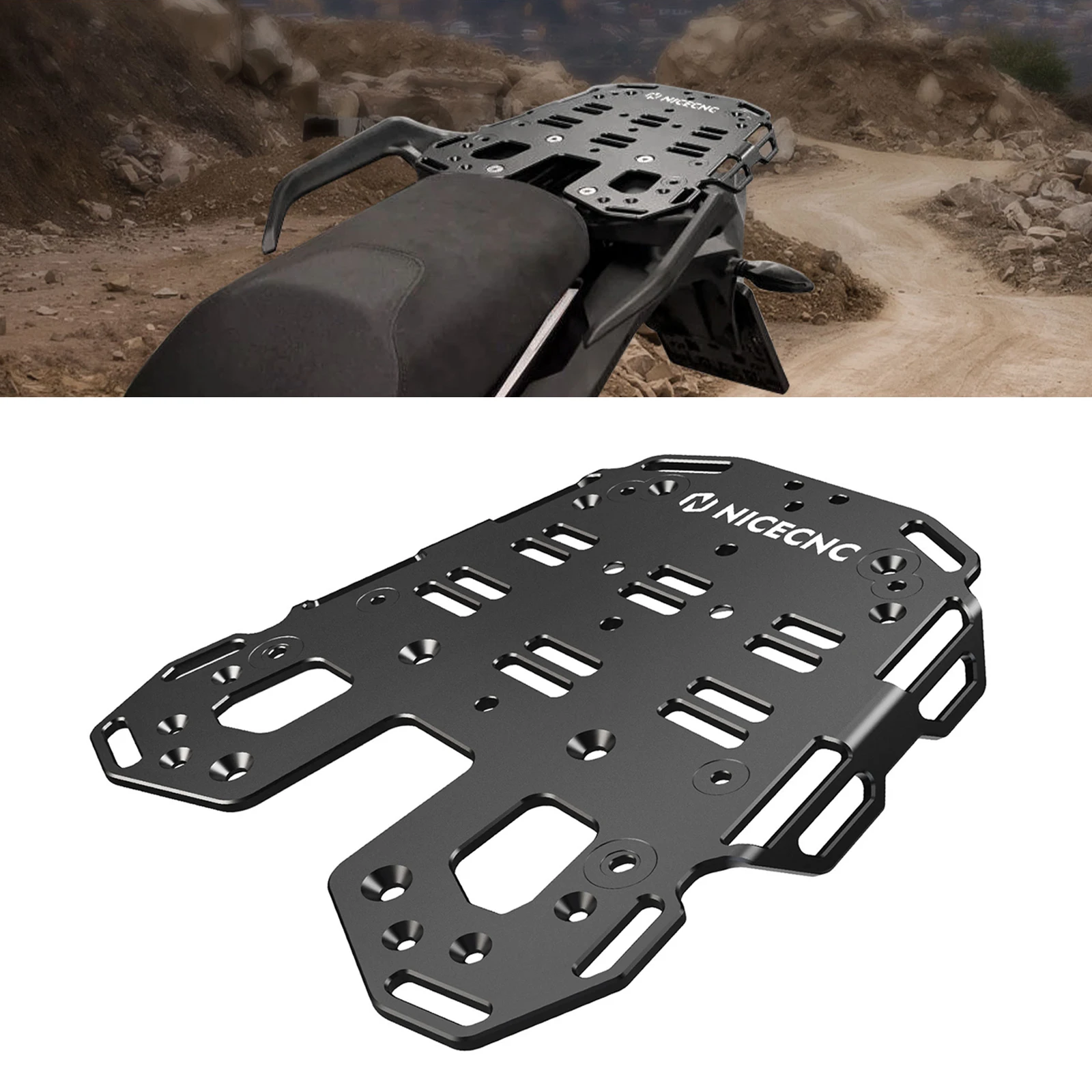 

Motorcycle Accessories Rear Luggage Rack For KTM 1290 Super Adventure 2021-2023 Cargo Rack For Soft Luggage Tool Bags Roll Bags