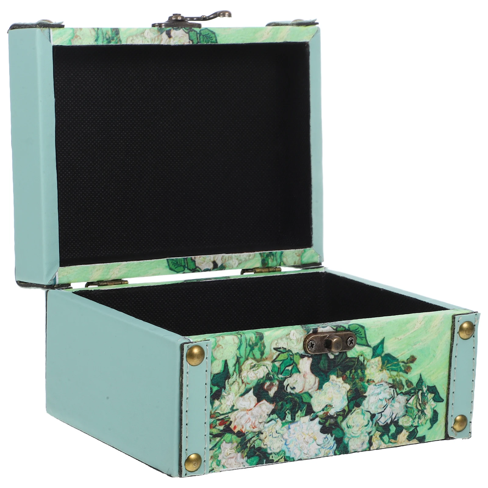 

Sky Storage Box Wooden Jewelry Display Case Large Treasure Chest Bangle Bracelet Ring Organizer Desktop Trinket Keepsake