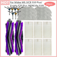 For Midea M9 /VCR S10 Plus /Eureka E20 Plus NERE10s E10S /Obode A8 Accessories Main Side Brush Rag Hepa Filter Vacuum Cleaner