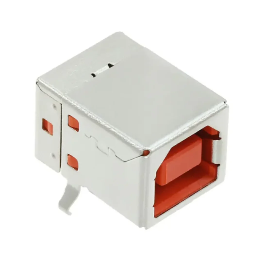 10 قطعة/الوحدة USBR-B-S-F-O-TH USB2.0 TYPEB 4Pin R/A USB الزاوية اليمنى المكونات في #4