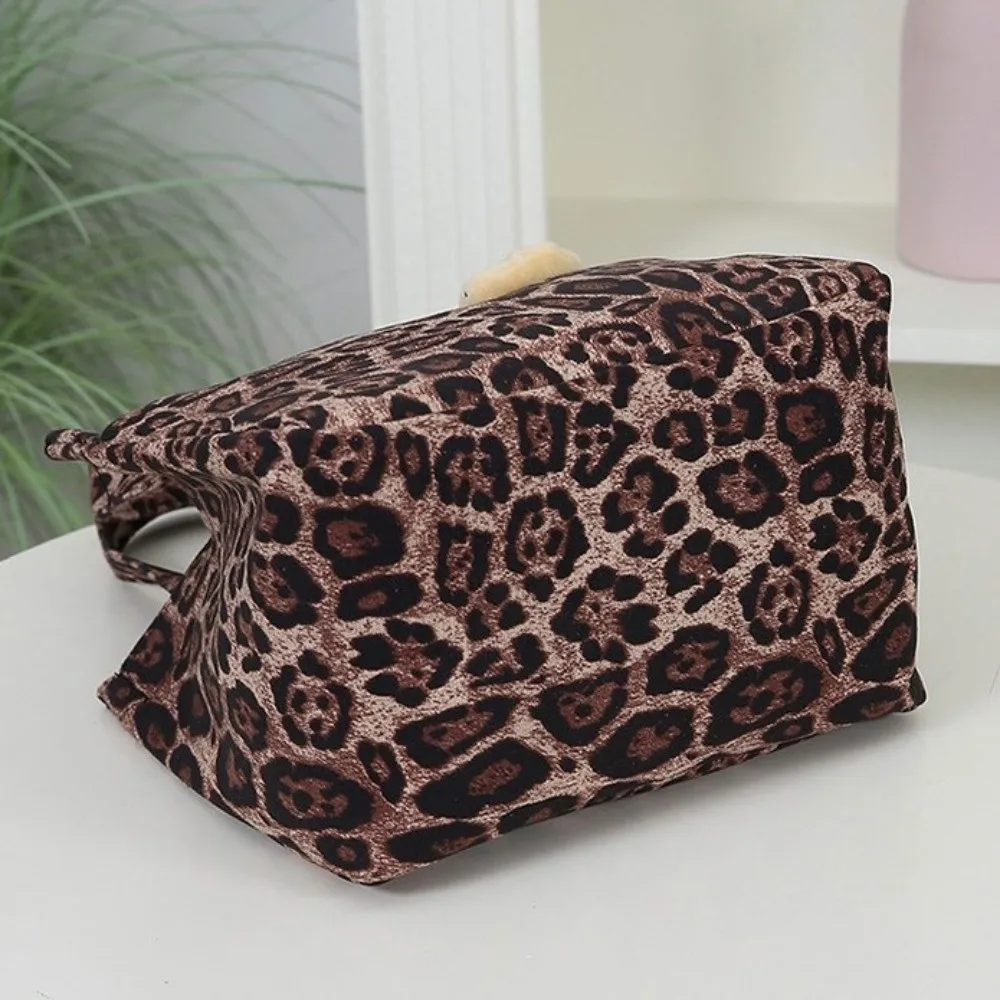 Vintage Leopard Print Leopard Print Lunch Bag Large Capacity Multi Pocket Tote Bag Lightweight Handheld Food Carrier Bag Office