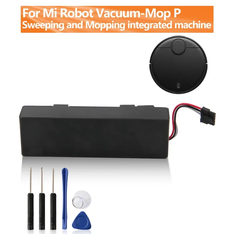 Replacement Battery INR18650 For Xiaomi Mijia Robot Vacuum-Mop P Sweeping Mopping Robot Vacuum Cleaner STYTJ02YM 3200mAh