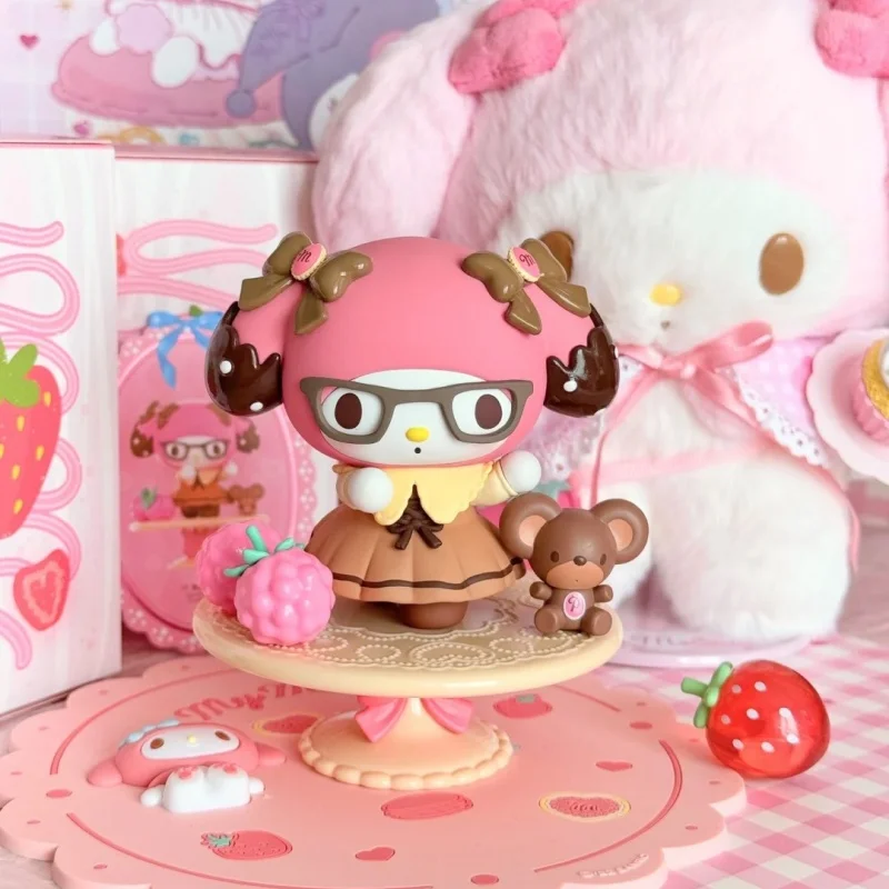 Neue Sanrio My Melody Nachmittagstee Serie Blind Box Kawaii Action-figuren Sammlung Mystery Box Puppe Dekoration Mädchen Geschenk Spielzeug