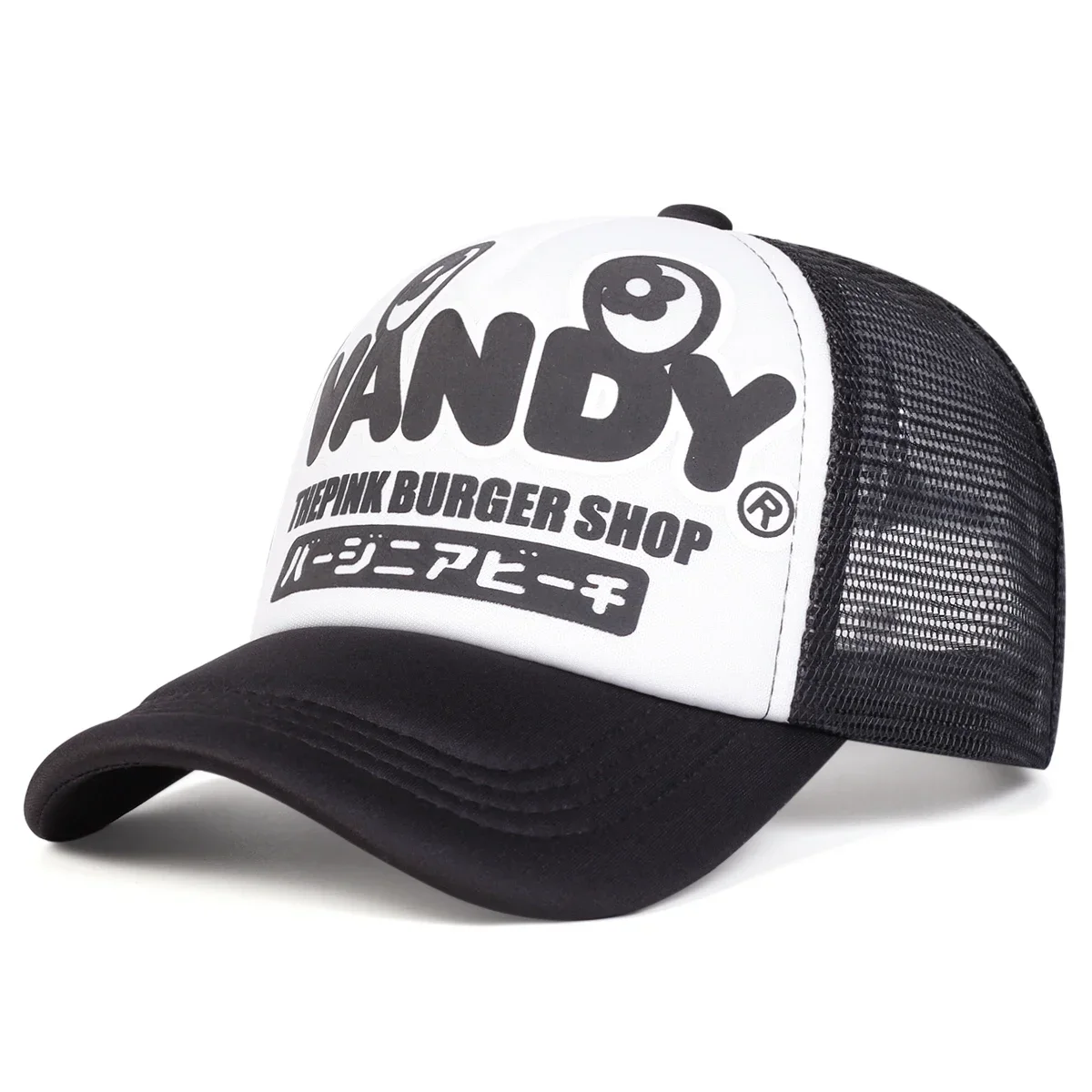 Unisex VANDY Letter Printing Baseball Net Caps Spring Summer Outdoor Adjustable Casual Hats Dad Hat Sunscreen Hat Sports Cap