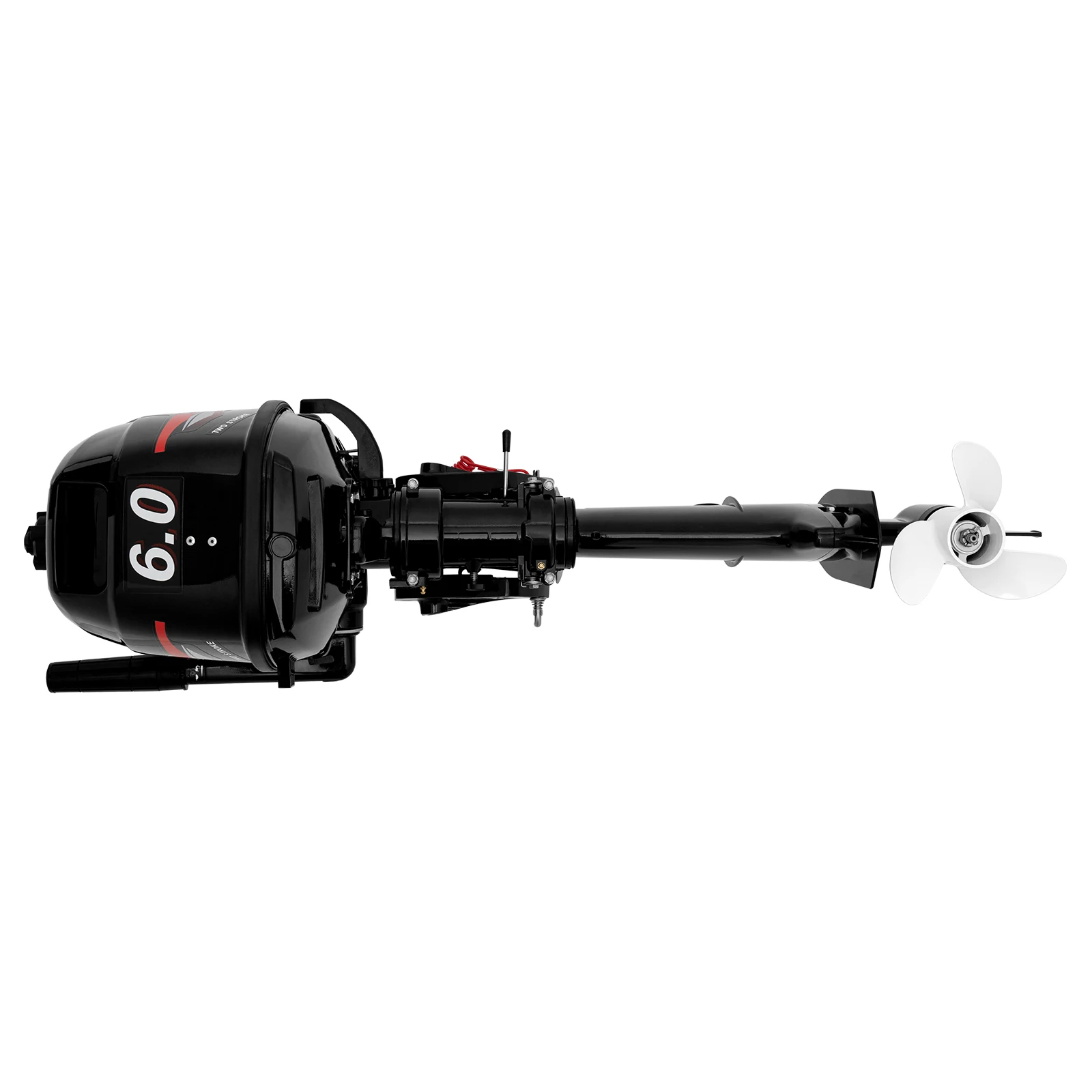 6 HP 2 Stroke 4.4KW Outboard Motor Fishing Boat Engine Water Cooling Short Shaft