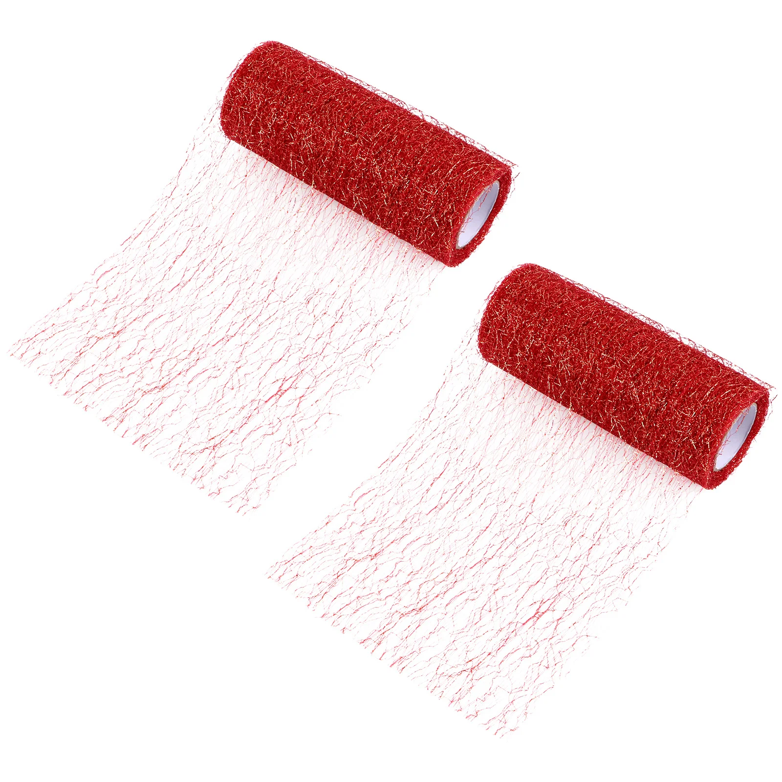 2 قطعة شبكة الذهب DIY بها بنفسك الشريط لفة الحرفية النسيج Diy بها بنفسك ديكور حفلات الزفاف فيونكات شعر توتو التنانير هدية التفاف #6