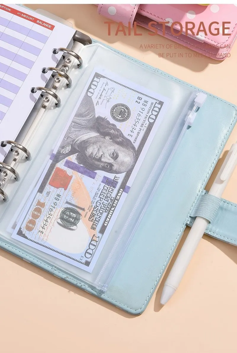 Nuovo raccoglitore per notebook in pelle PU A6 raccoglitore economico ricaricabile a 6 anelli per carta di riempimento A6, copertina raccoglitore per agenda personale a fogli mobili