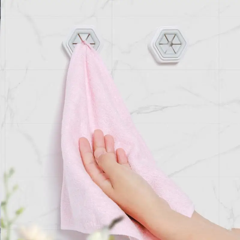 Creative Towel Storage Buckle Home Storage Kitchen Accessories For Kitchen Towel Plug Holder Waterproof Tool Punch Free