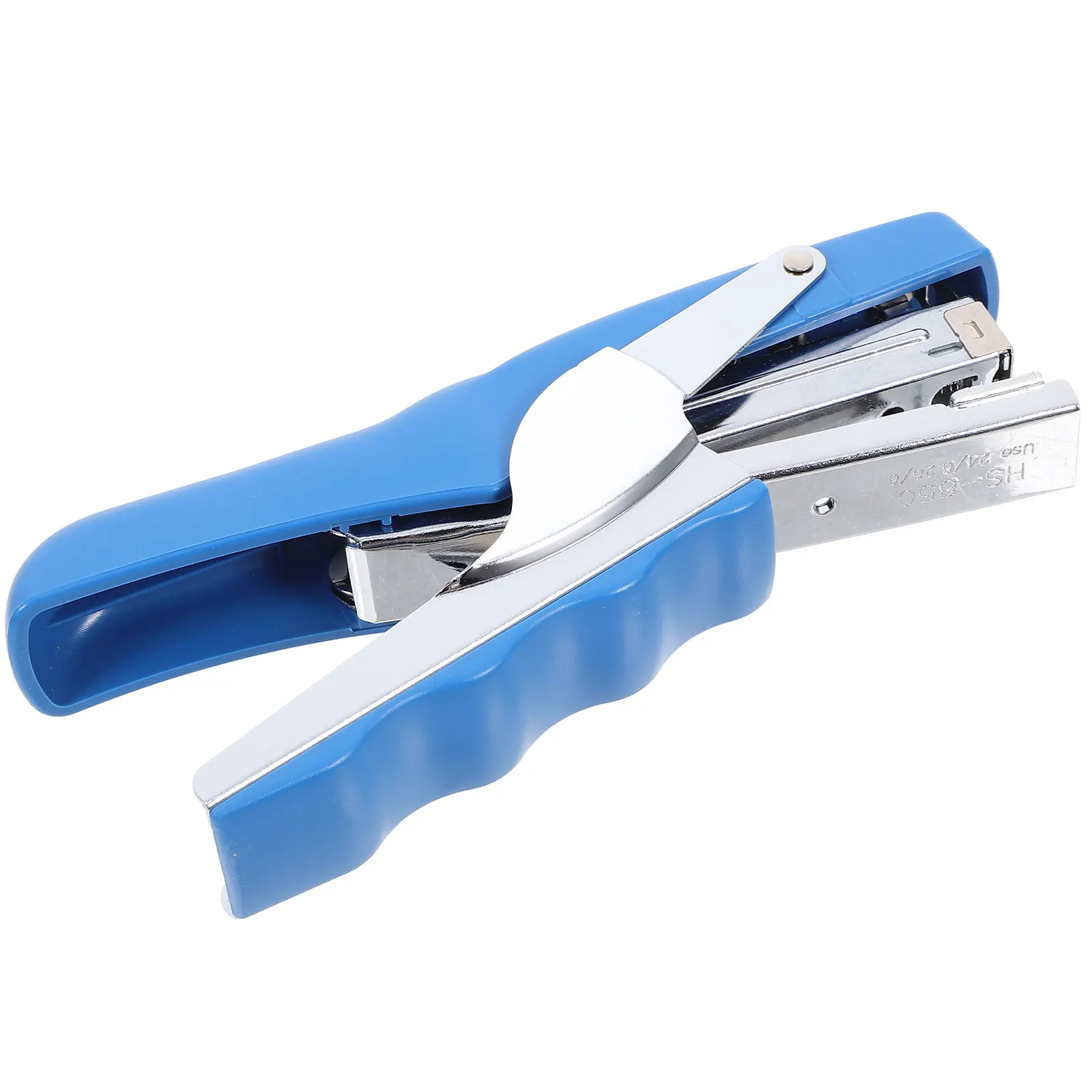 

Handheld Stapler Reusable Creative Portable Pastel Blue Finish Bulk Tool for Classroom Students Daily Use Desk Essential