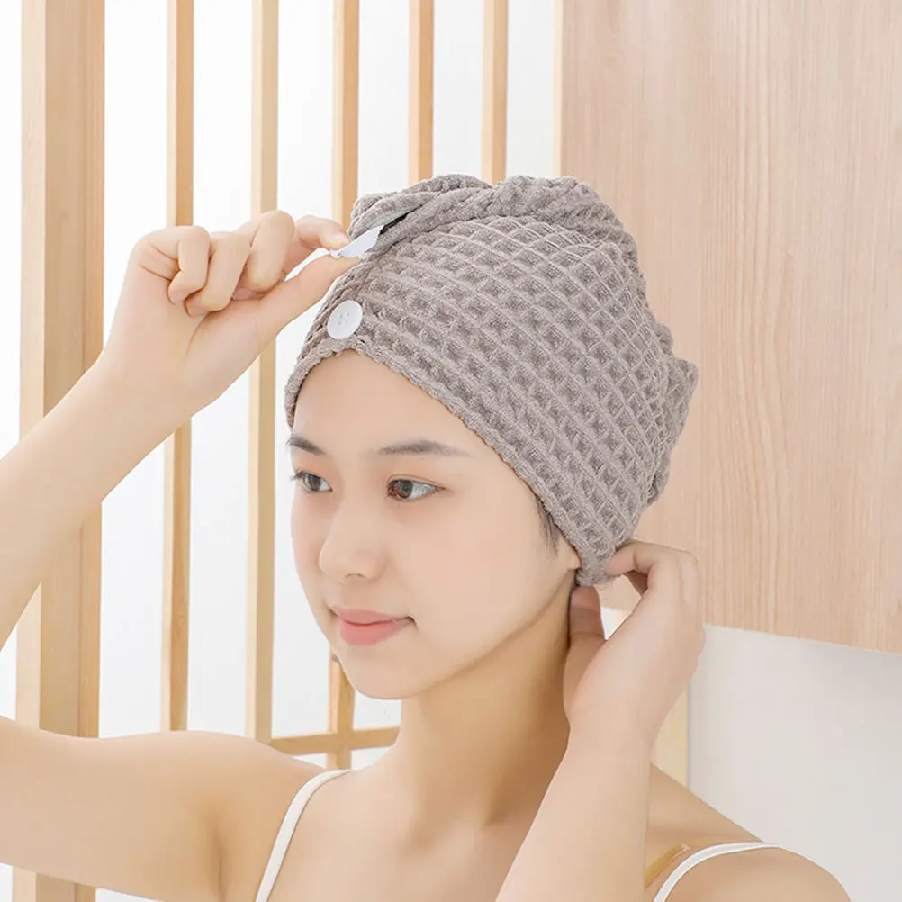

2Pcs Dry Cap Microfiber Quick Drying Towels Bath Face Wet Jetdry Hair Turban Supple Shower Hat Hair Care Tool Wide Use Household