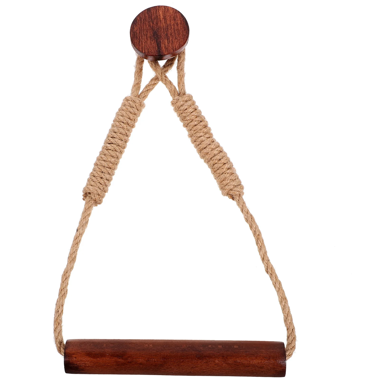 

Vintage Wall Mounted Paper Towel Roll Holder Rustic Wooden Hemp Rope Toilet Tissue Rack Easy Removal Installation Home Decor