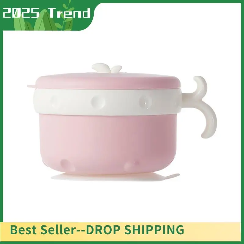 AD33 HOT Stainless Steel Cup Bowl For Infants - Safe And Anti-Fall,Warm Bowl For Mealtime,Rusty Steel Bowl Water Insulated Bowl