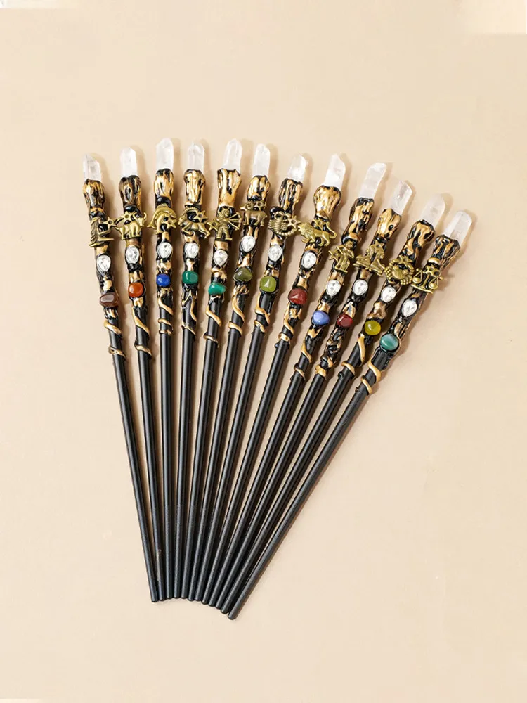 Natural Crystal Zodiac Magic Wand Original Design Handmade Exquisite Gift