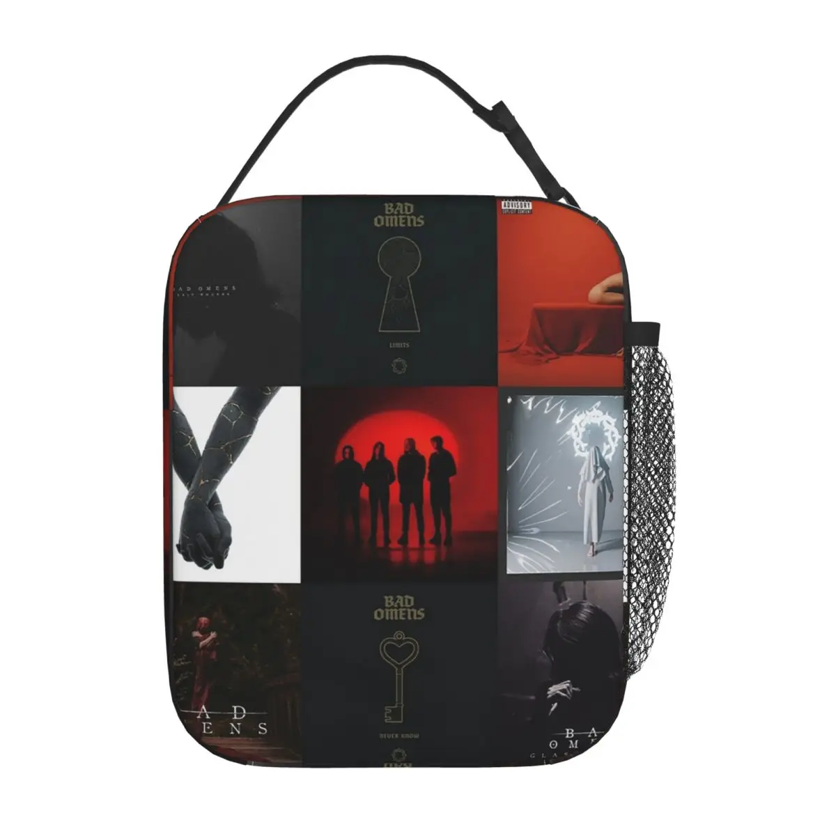 Bad Omens All Albums, Popular Singles And Members Insulated Lunch Bag for Women Kids Portable Food Boxes Thermal Lunch Box Tote