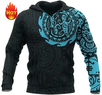 Sudadera con capucha con estampado 3D de tatuaje Maori a la moda, nuevas sudaderas con capucha y sudaderas para hombres y mujeres, jersey Pop fresco, ropa, triangulación de envíos