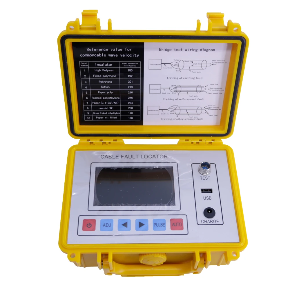 ST620 Cable Fault Locator TDR 8KM Intelligent Electric Bridge Multimeter USB Port