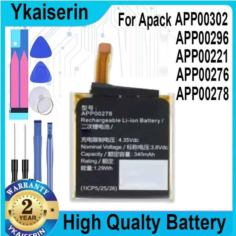 Battery for Apack APP00296 for Fossil Gen 5 /Fossil Julianna HR FTW6035 APP00276 APP00278 APP00221 APP00302 Batteries + Tools